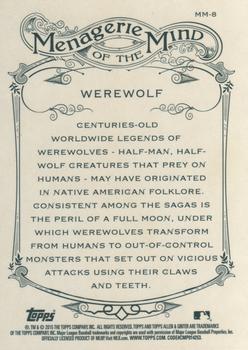 2015 Topps Allen & Ginter - Menagerie Of The Mind #MM-8 Werewolf Back