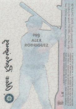 1999 Finest - Peel and Reveal Stadium Stars #PR9 Alex Rodriguez  Back