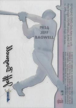 1999 Finest - Peel and Reveal Stadium Stars #PR14 Jeff Bagwell  Back