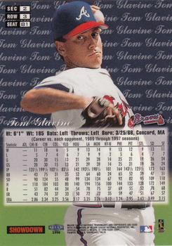 1998 Flair Showcase #81 Tom Glavine Back