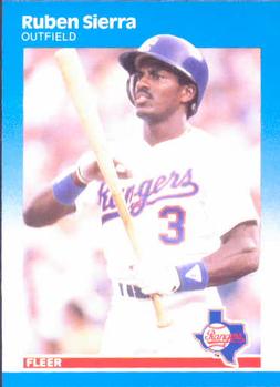 1987 Fleer #138 Ruben Sierra Front