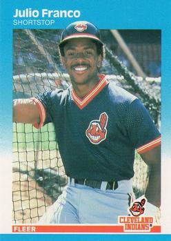 1987 Fleer #251 Julio Franco Front