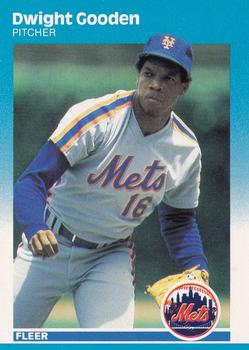 1987 Fleer #9 Dwight Gooden Front