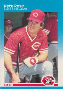 1987 Fleer #213 Pete Rose Front