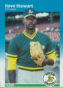 1987 Fleer #406 Dave Stewart Front