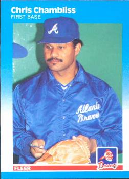 1987 Fleer #513 Chris Chambliss Front