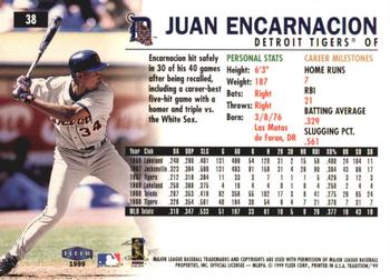 1999 Fleer Tradition - Millennium #38 Juan Encarnacion  Back