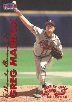 1999 Fleer Tradition - Warning Track Collection #49W Greg Maddux Front
