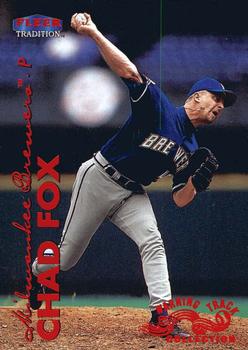1999 Fleer Tradition - Warning Track Collection #385W Chad Fox Front