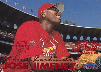 1999 Fleer Tradition - Warning Track Collection #427W Jose Jimenez Front