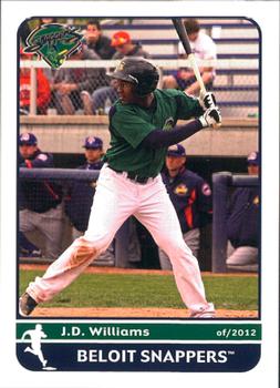 2012 Grandstand Beloit Snappers #NNO J.D. Williams Front