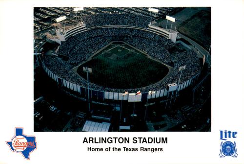 1986 Miller Lite Texas Rangers #NNO Arlington Stadium Front