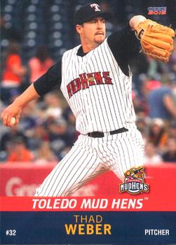 2015 Choice Toledo Mud Hens #19 Thad Weber Front