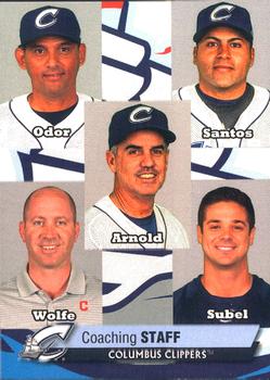 2015 Choice Columbus Clippers #6 Tony Arnold / Rouglas Odor / Omir Santos / Ed Subel / Chad Wolfe Front