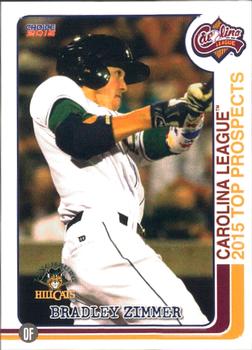 2015 Choice Carolina League Top Prospects #08 Bradley Zimmer Front