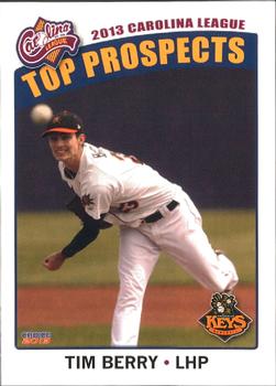 2013 Choice Carolina League Top Prospects #16 Tim Berry Front