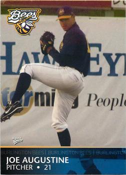 2008 MultiAd Burlington Bees #6 Joe Augustine Front