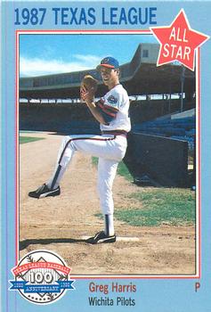 1987 Feder Texas League All Stars #23 Greg Harris Front