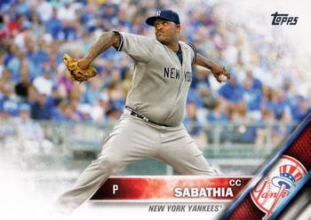 2016 Topps #142 CC Sabathia Front