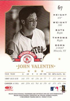 1998 Leaf #67 John Valentin Back