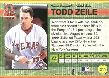 1999 Pacific Omega - Gold #241 Todd Zeile  Back