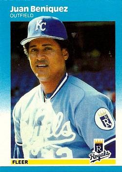 1987 Fleer Update #U-3 Juan Beniquez Front