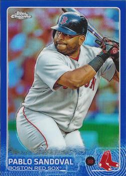 2015 Topps Chrome - Blue Refractor #38 Pablo Sandoval Front