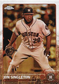 2015 Topps Chrome - Sepia Refractor #40 Jon Singleton Front