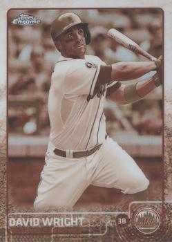 2015 Topps Chrome - Sepia Refractor #102 David Wright Front