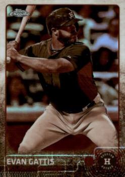 2015 Topps Chrome - Sepia Refractor #149 Evan Gattis Front