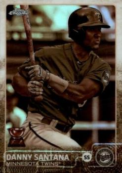 2015 Topps Chrome - Sepia Refractor #167 Danny Santana Front