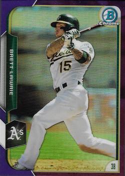 2015 Bowman Chrome - Purple Refractors #103 Brett Lawrie Front