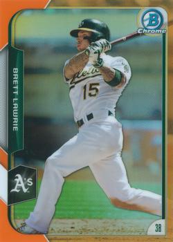 2015 Bowman Chrome - Orange Refractors #103 Brett Lawrie Front