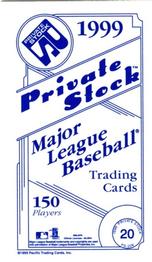 1999 Pacific Private Stock - PS-206 #20 Kerry Wood Back