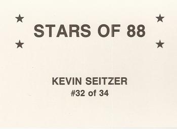 1988 Stars of '88 (unlicensed) #32 Kevin Seitzer Back