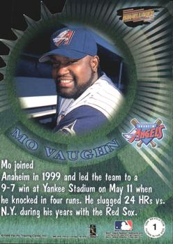 1999 Pacific Revolution - Thorn in the Side #1 Mo Vaughn  Back