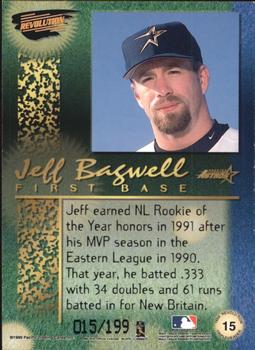 1999 Pacific Revolution - Tripleheader Tiers #15 Jeff Bagwell  Back