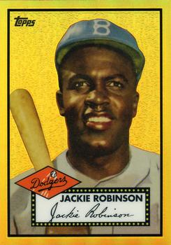 2013 Topps - Factory Set Bonus: Jackie Robinson Chrome Gold Refractors #JRG-1 Jackie Robinson Front