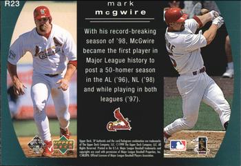 1999 SP Authentic - Reflections #R23 Mark McGwire  Back