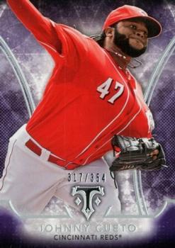 2015 Topps Triple Threads - Amethyst #22 Johnny Cueto Front