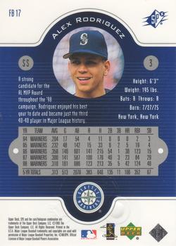 1999 SPx - Dominance #FB17 Alex Rodriguez  Back