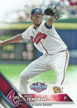 2016 Topps Opening Day #OD-35 Julio Teheran Front