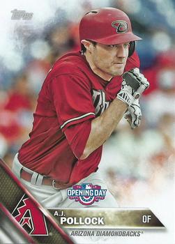 2016 Topps Opening Day #OD-79 A.J. Pollock Front