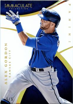 2015 Panini Immaculate Collection - Holo Gold #29 Alex Gordon Front