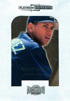 1998 Metal Universe - Platinum Portraits #10 PP Alex Rodriguez Front