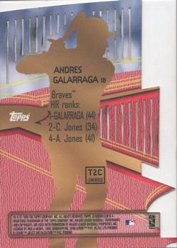 1999 Stadium Club - Triumvirate Luminous #T2C Andres Galarraga  Back