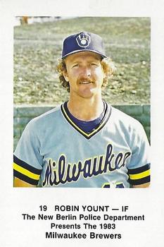 1983 Milwaukee Brewers Police - New Berlin Police Department #NNO Robin Yount Front