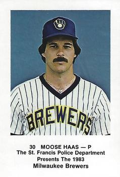 1983 Milwaukee Brewers Police - St. Francis Police Department #NNO Moose Haas Front