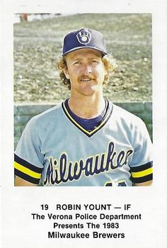 1983 Milwaukee Brewers Police - Verona Police Department #NNO Robin Yount Front