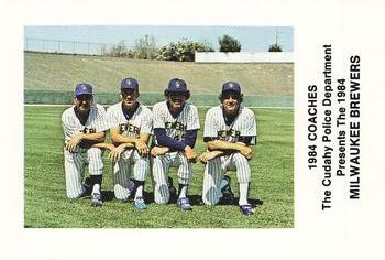 1984 Milwaukee Brewers Police - Cudahy Police Department #NNO Coaches (Dave Garcia / Pat Dobson / Andy Etchebarren) Front